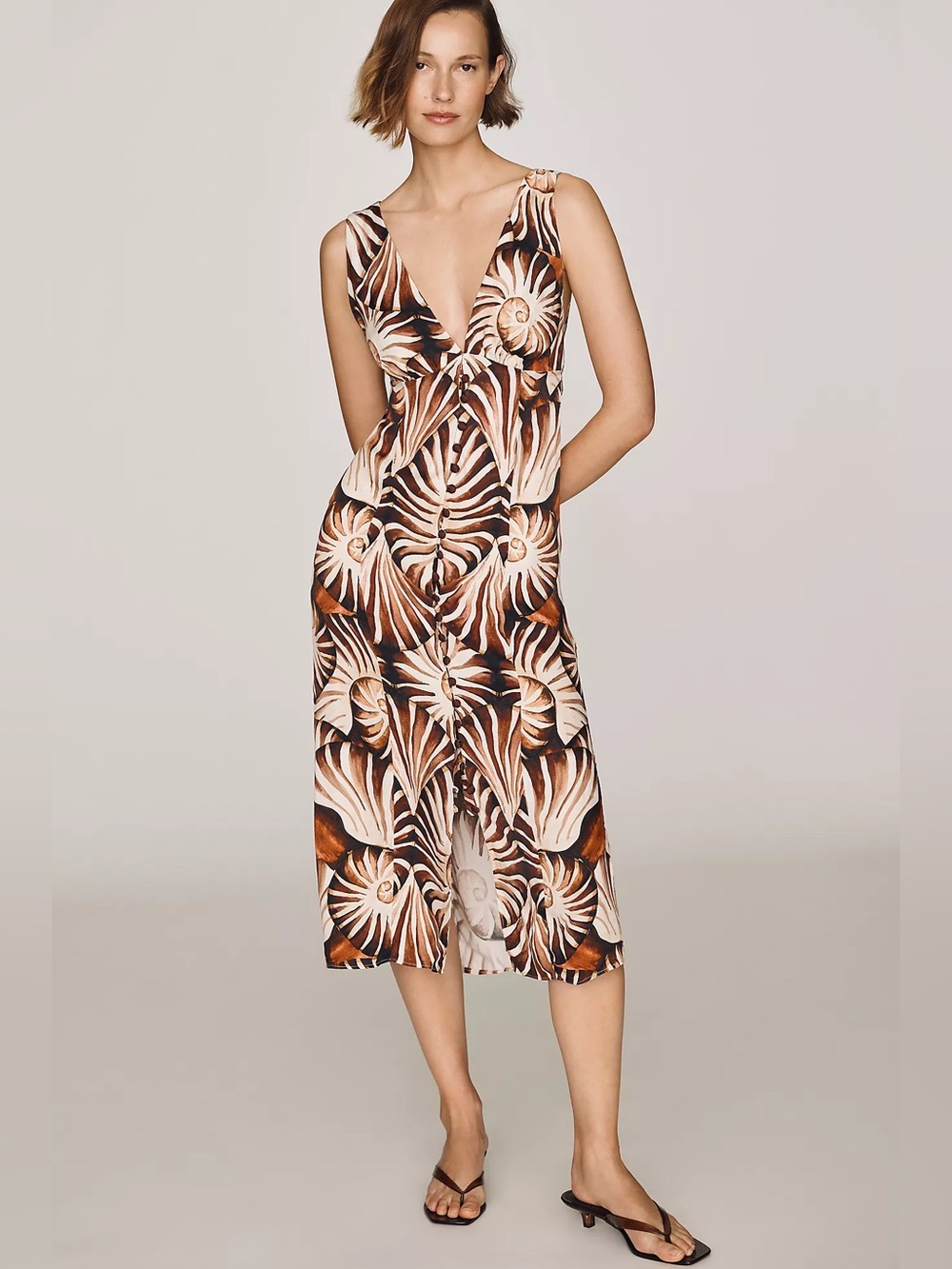 NWT Farm Rio Ammonite Midi Dress Medium